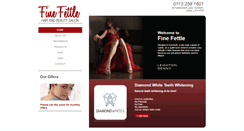 Desktop Screenshot of finefettlebeauty.co.uk